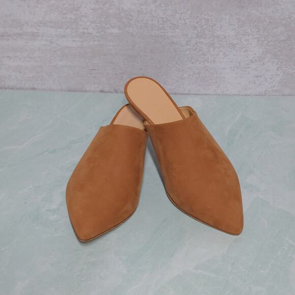 Jenni Kayne Oiled Leather Kitten Heel Mule in Walnut – Size 37 (US 7) – NWOT - Picture 3 of 12